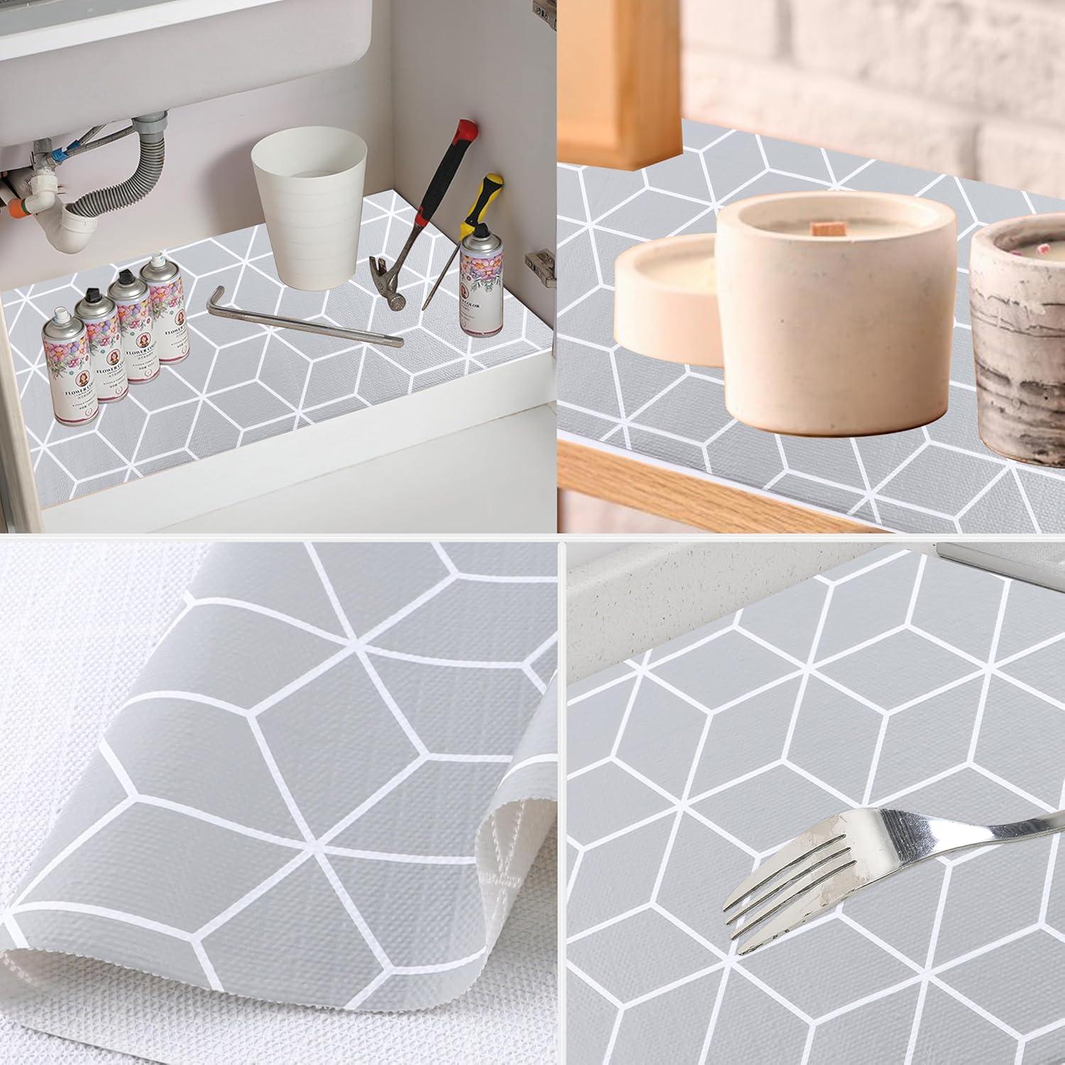 Forro de Estante Antideslizante GMCOZY 25.4 cm x 6.1 m Gris