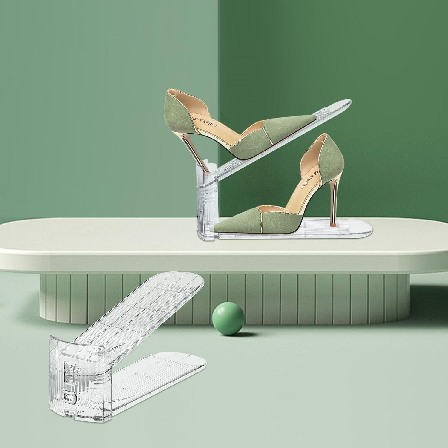 Organizador de Zapatos Transparente MOOKNAT, Paquete de 10