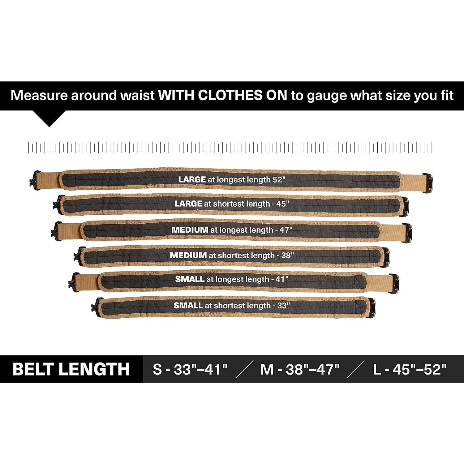 Cinturón Táctico Tacticon | Nylon Acolchado | Talla L 40-46