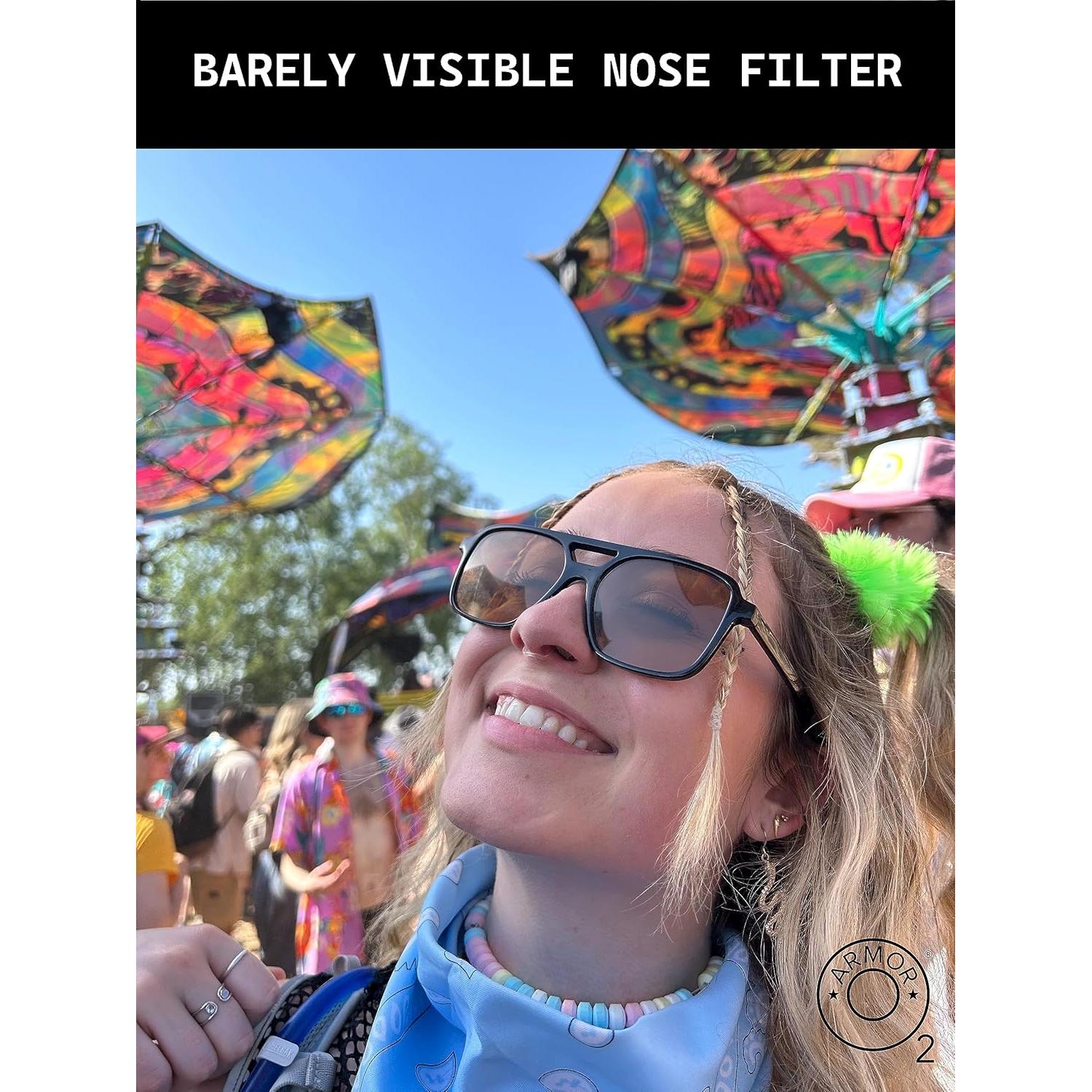 Filtros Nasales O2 Armor para Soldadores y Alergias - 10 Unidades X-Pequeño