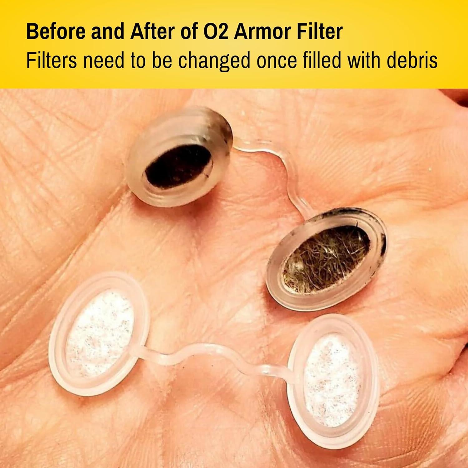 Filtros Nasales O2 Armor para Soldadores y Alergias - 10 Unidades X-Pequeño