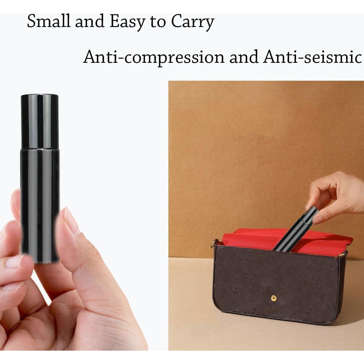 Set de 10 Botellas Vacías de Aceite Esencial Roll-on 10ml Rowcay