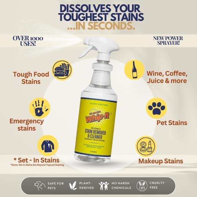 Limpiador Multiusos Whip It 32 Oz - Fuerza Profesional a Base de Plantas