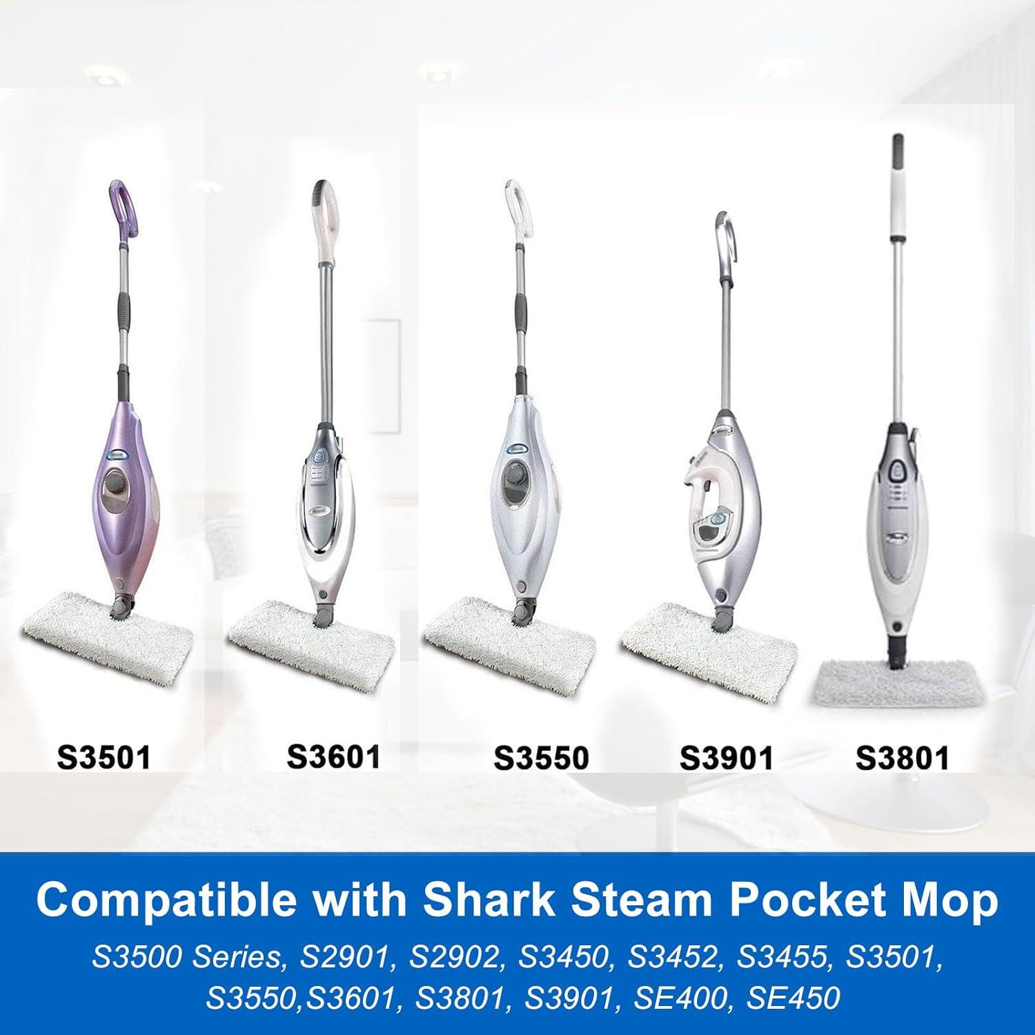 6 Almohadillas de Microfibra para Mop Shark S3500 S3601