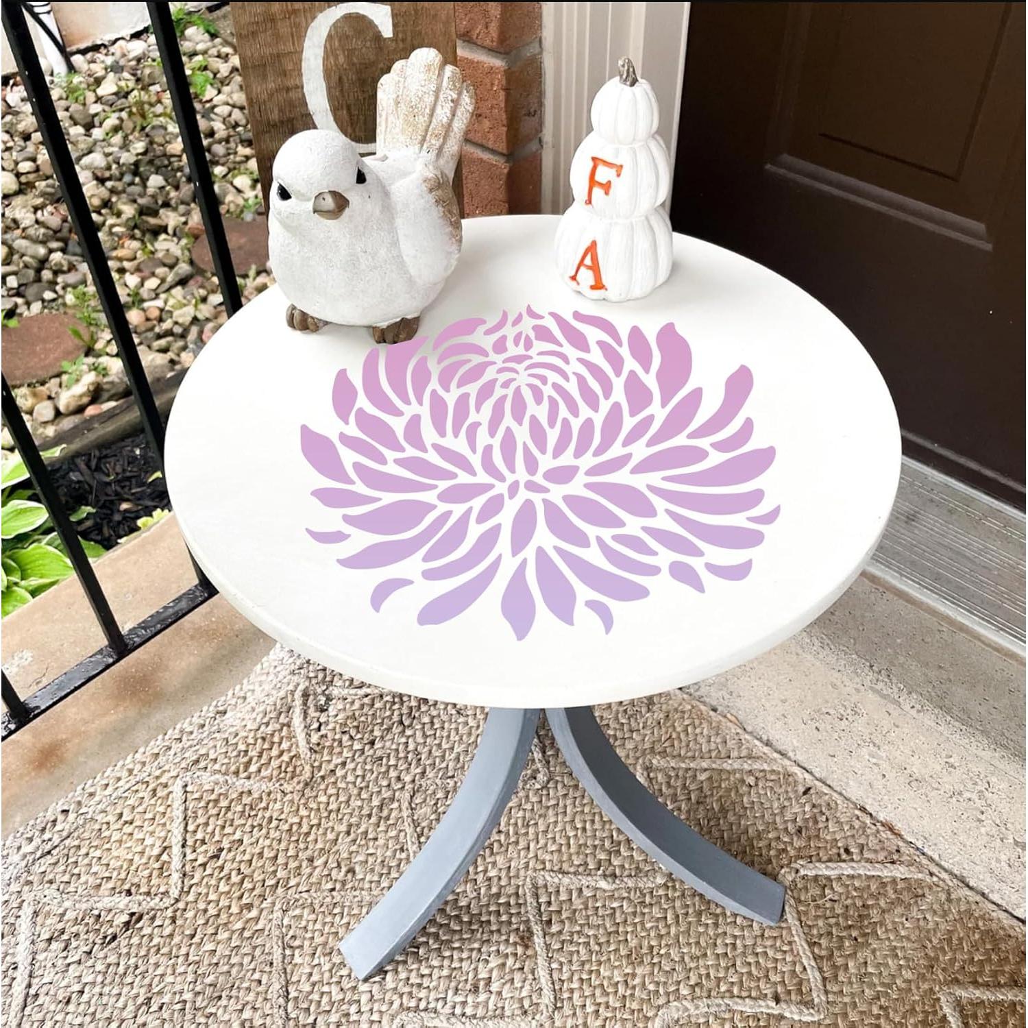 Plantillas de Flores Reutilizables Homeplus007 9 Piezas 35.6 cm