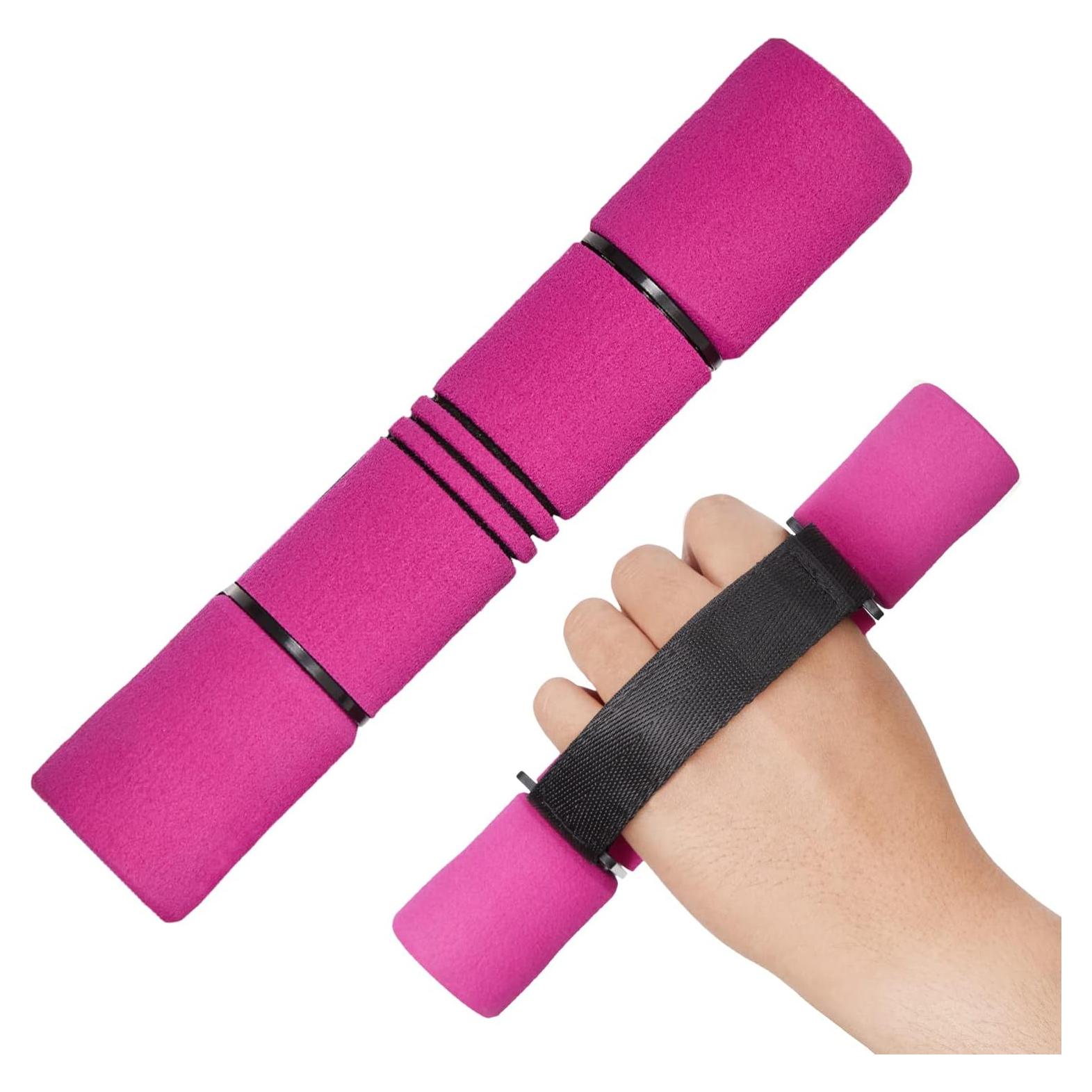 Pesas de Mano Ajustables Yes4All 0.91kg Rosa - Antideslizante