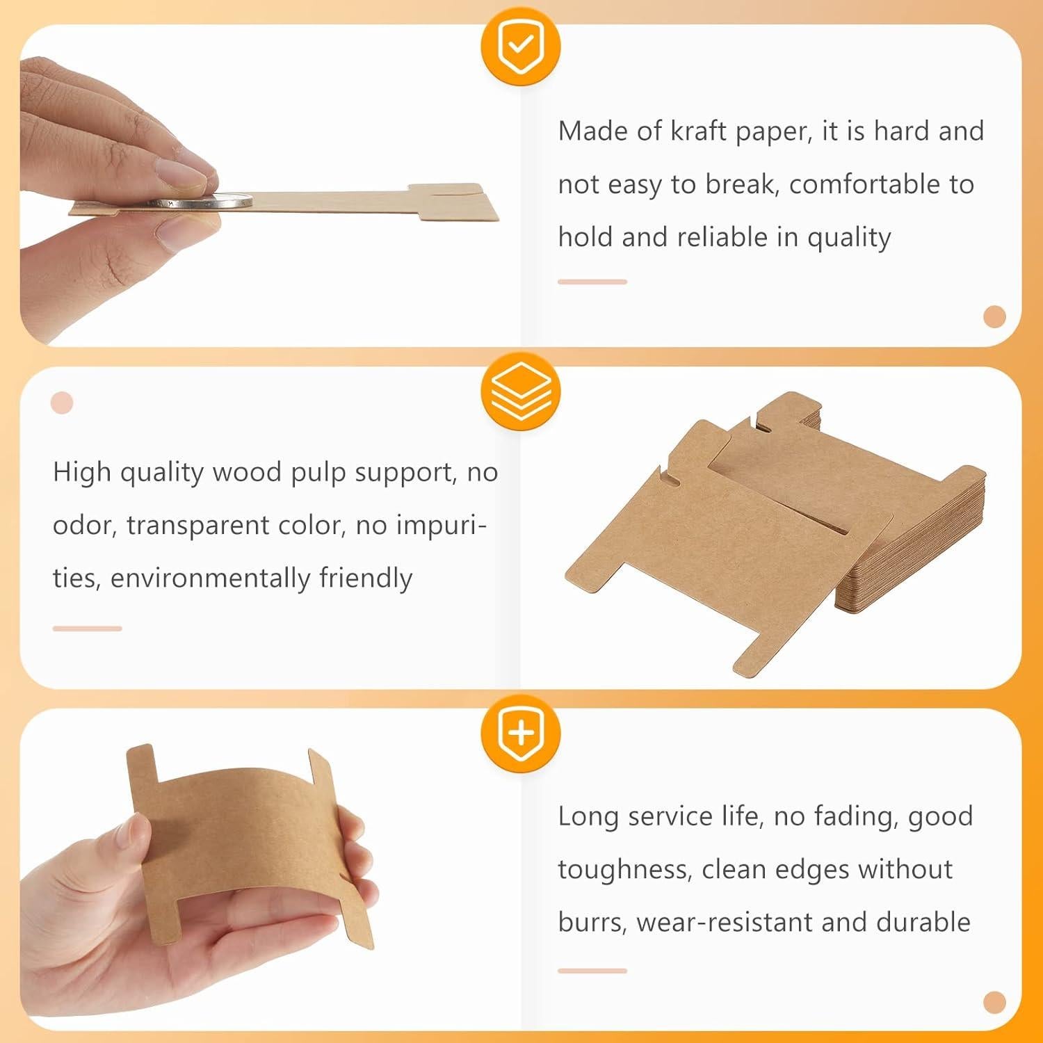 Conjunto de 100 Carretes de Cartón para Hilo de Bordado Gueevin