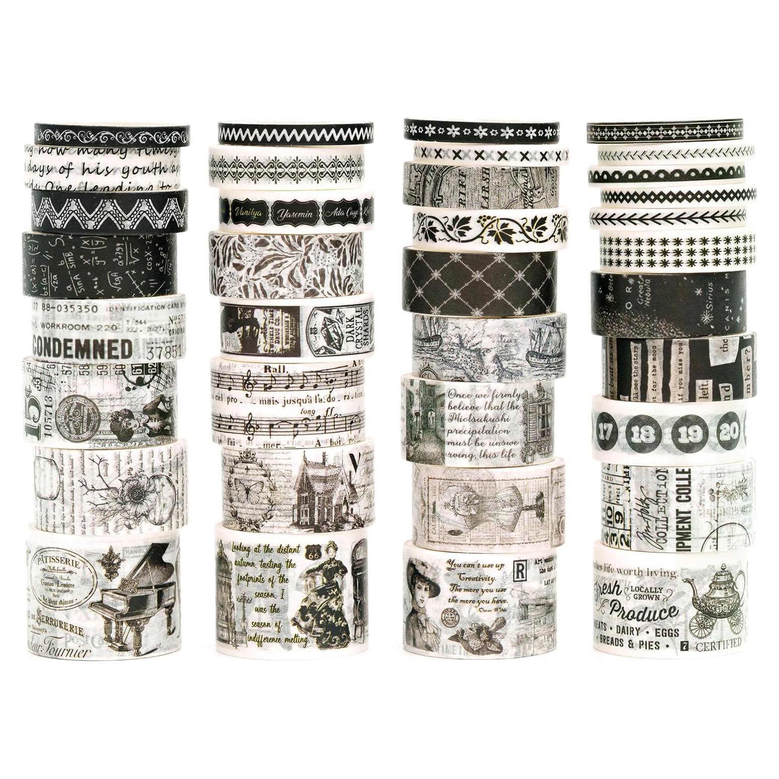 Paquete de 36 Rollos de Cinta Washi Vintage Retro Songdao