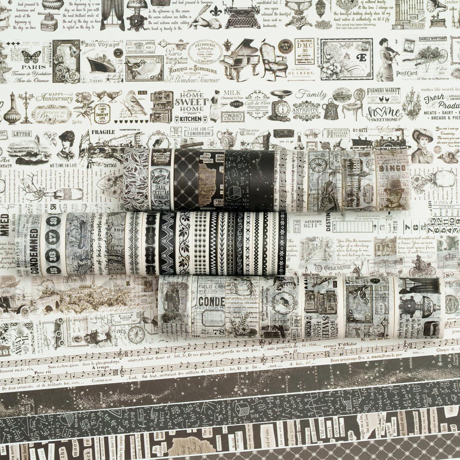 Paquete de 36 Rollos de Cinta Washi Vintage Retro Songdao