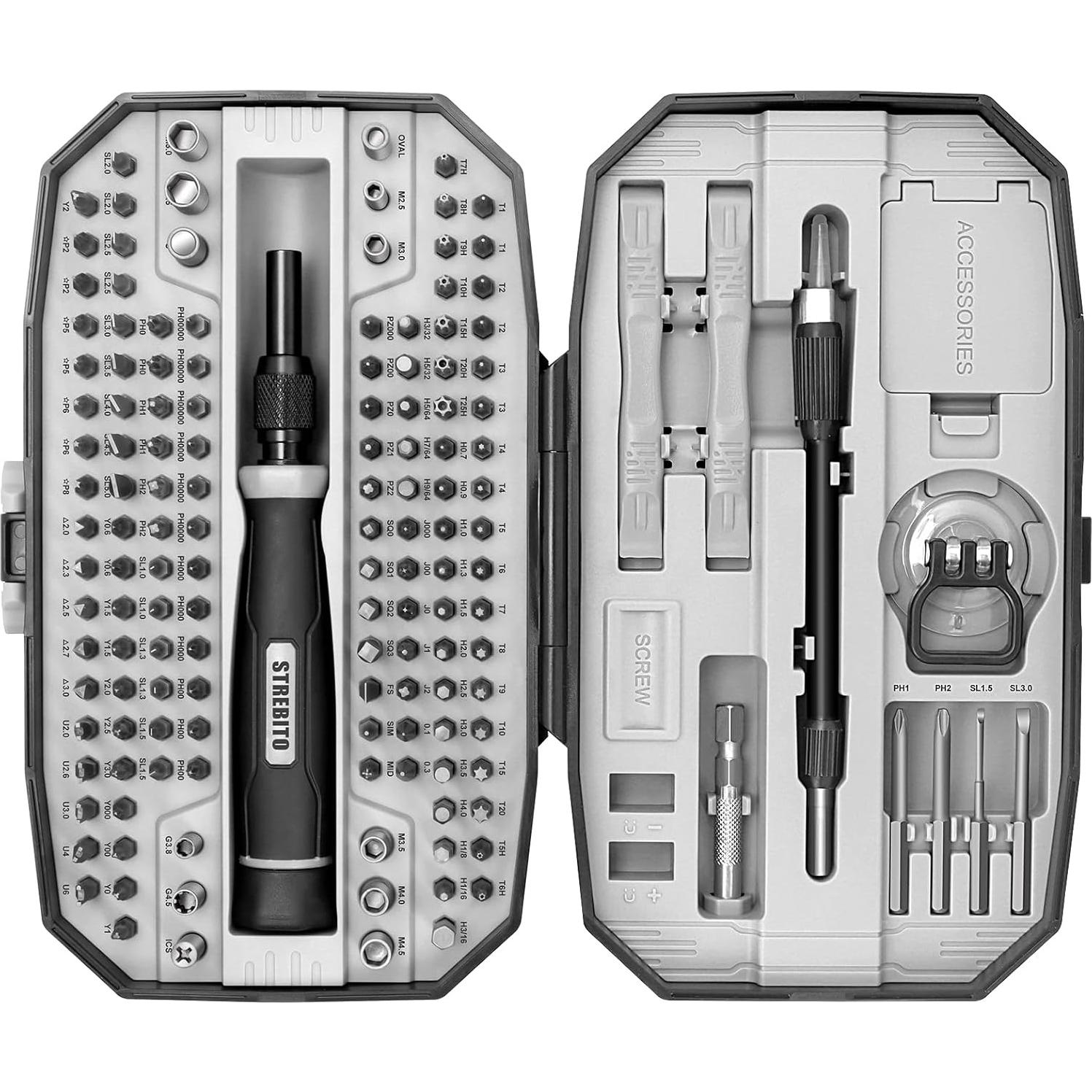 Juego de Destornilladores de Precisión STREBITO 153 en 1