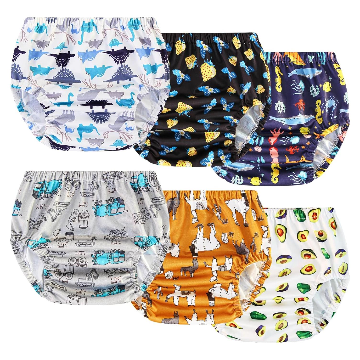 Cubiertas de Pañal de Tela Joyo Roy 6 Pcs Reutilizables 1T