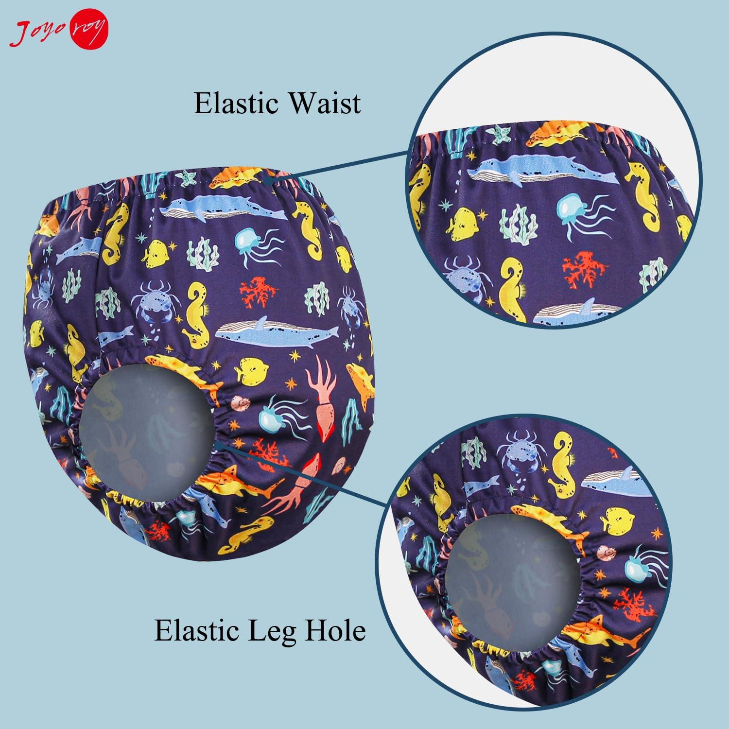 Cubiertas de Pañal de Tela Joyo Roy 6 Pcs Reutilizables 1T