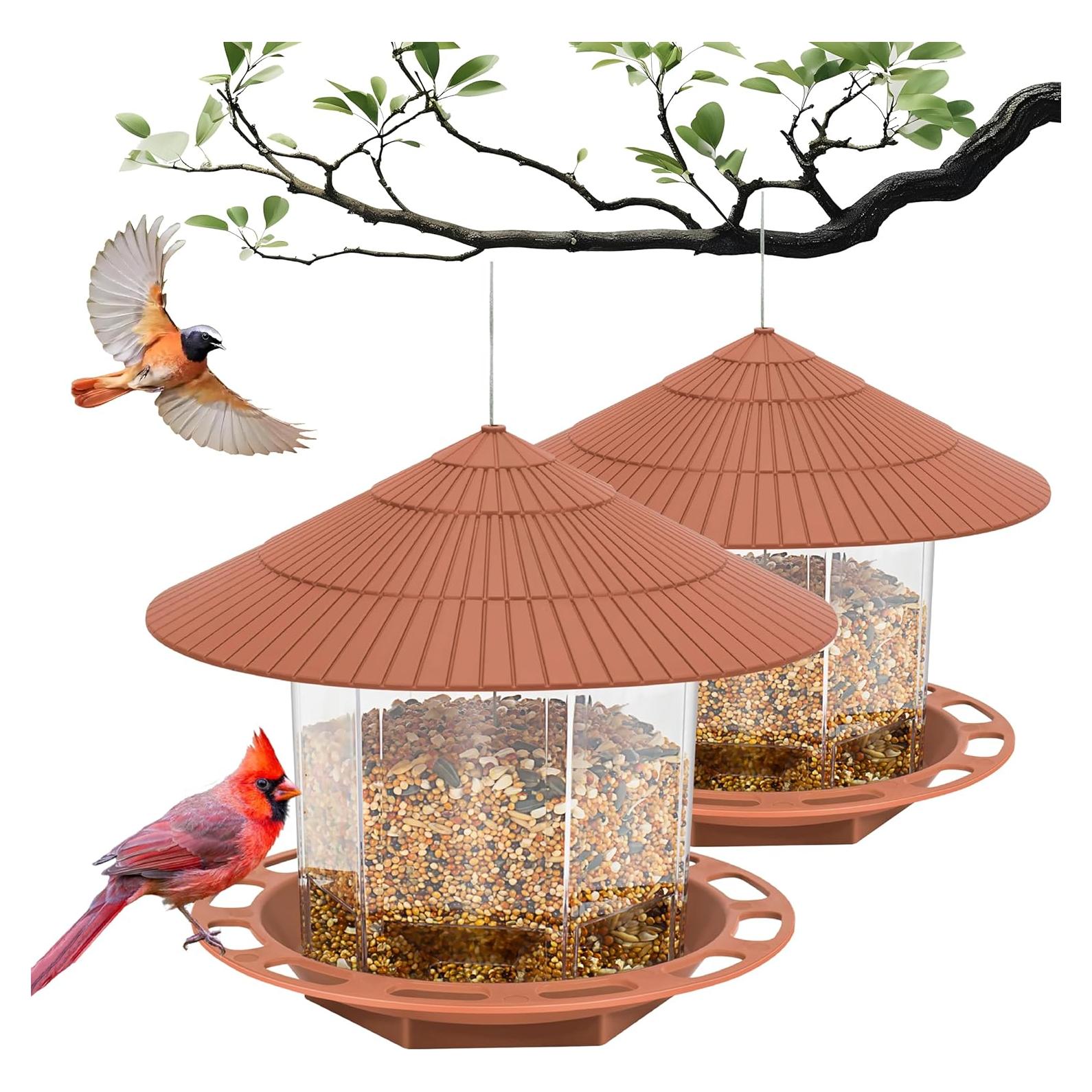 Comederos para Aves Zopkrts 2 Unidades Colgantes 1.13 kg