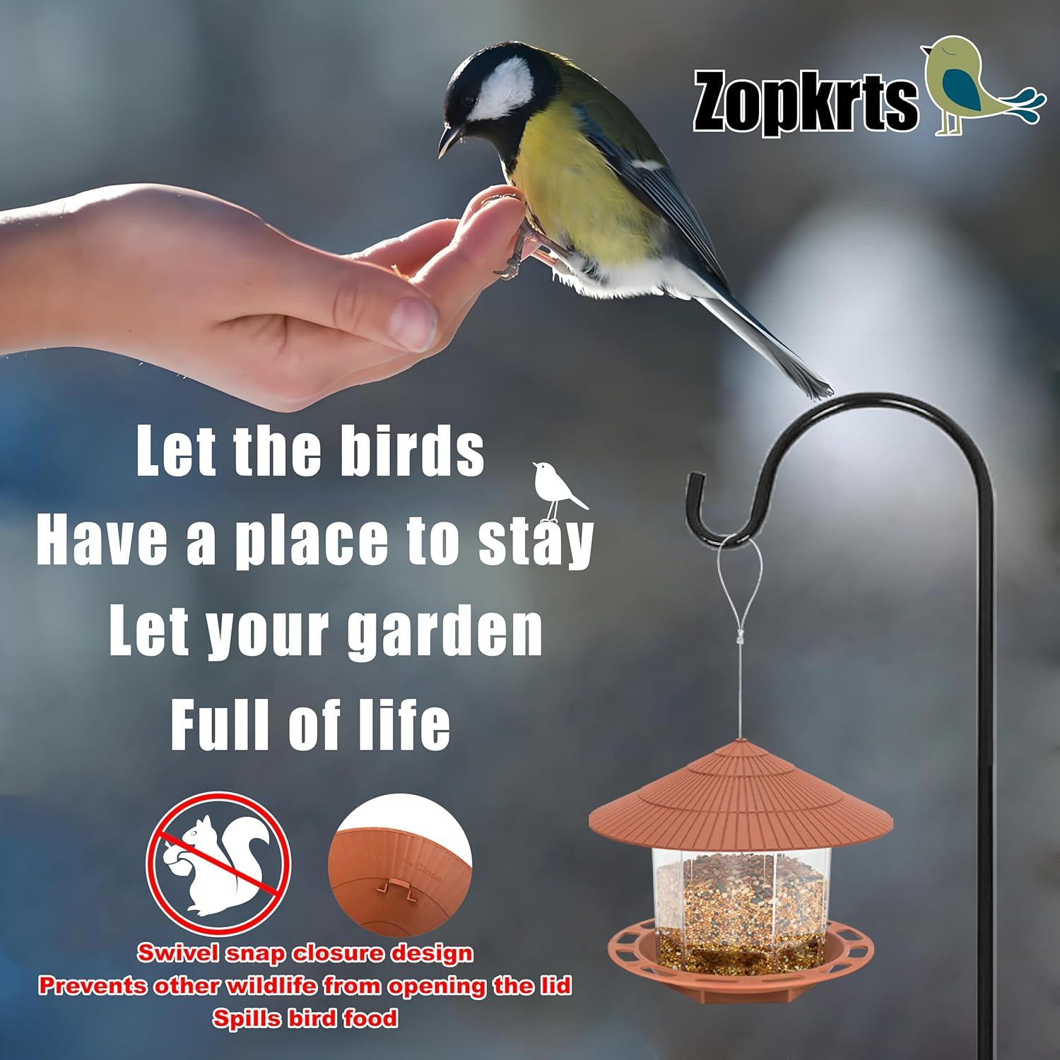 Comederos para Aves Zopkrts 2 Unidades Colgantes 1.13 kg