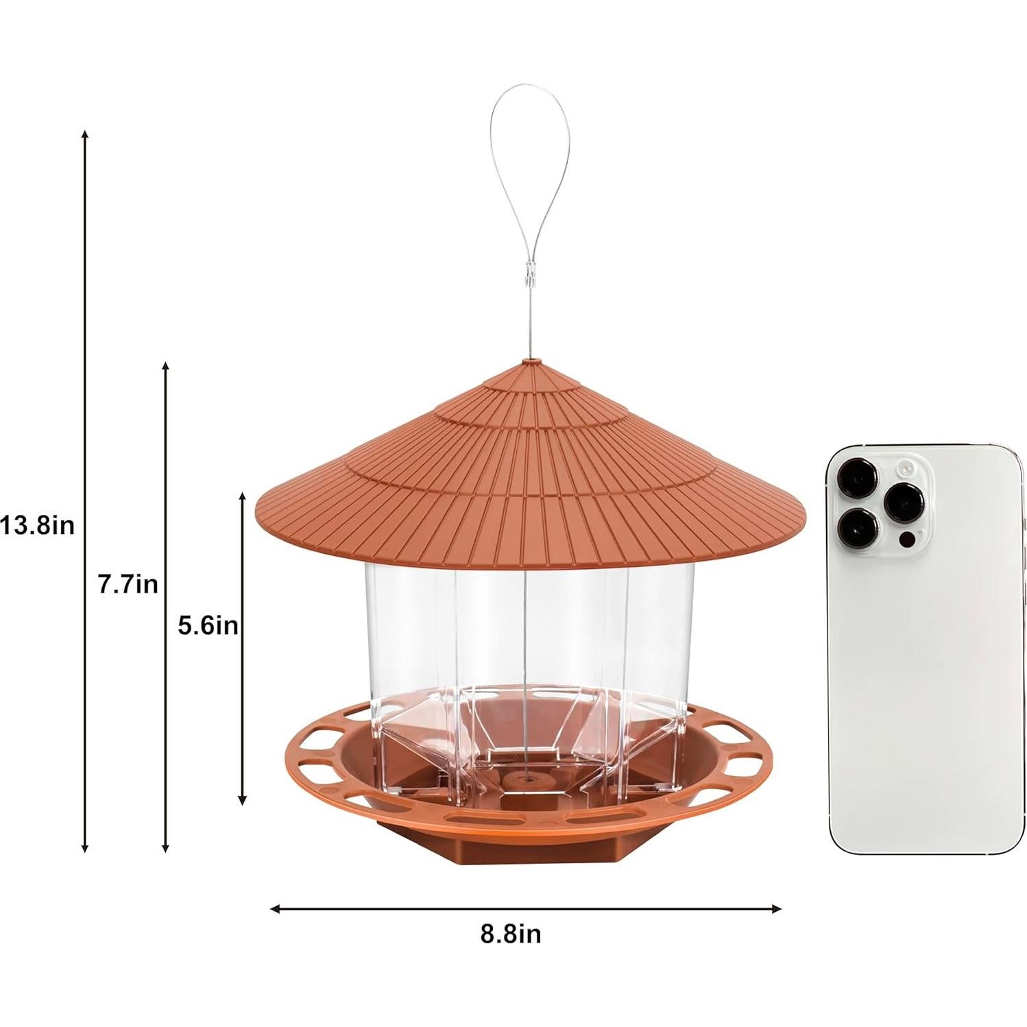 Comederos para Aves Zopkrts 2 Unidades Colgantes 1.13 kg