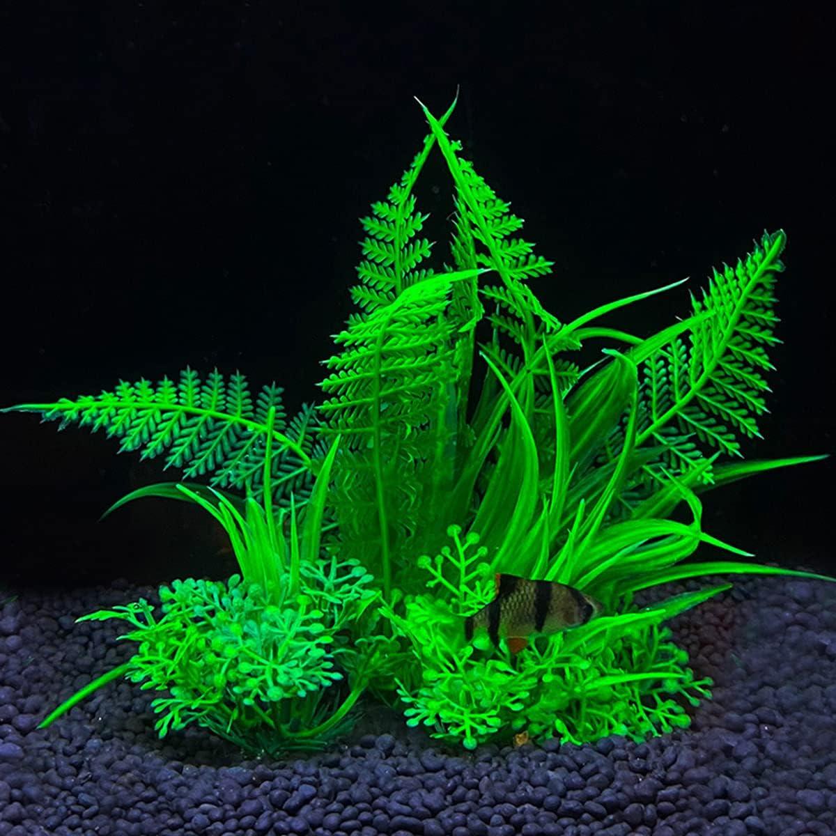 Plantas de Acuario Artificiales TANOMA 10PCS Verde Realista