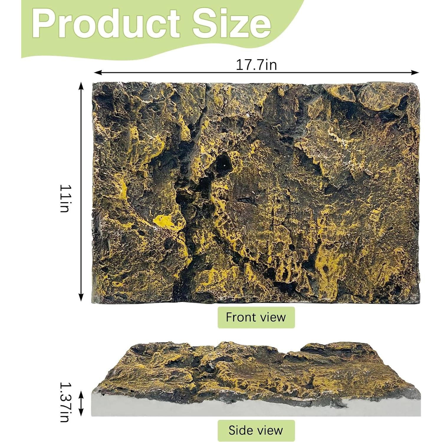 Fondo de Terrario 3D Hamiledyi Roca Falsa 45x28 cm