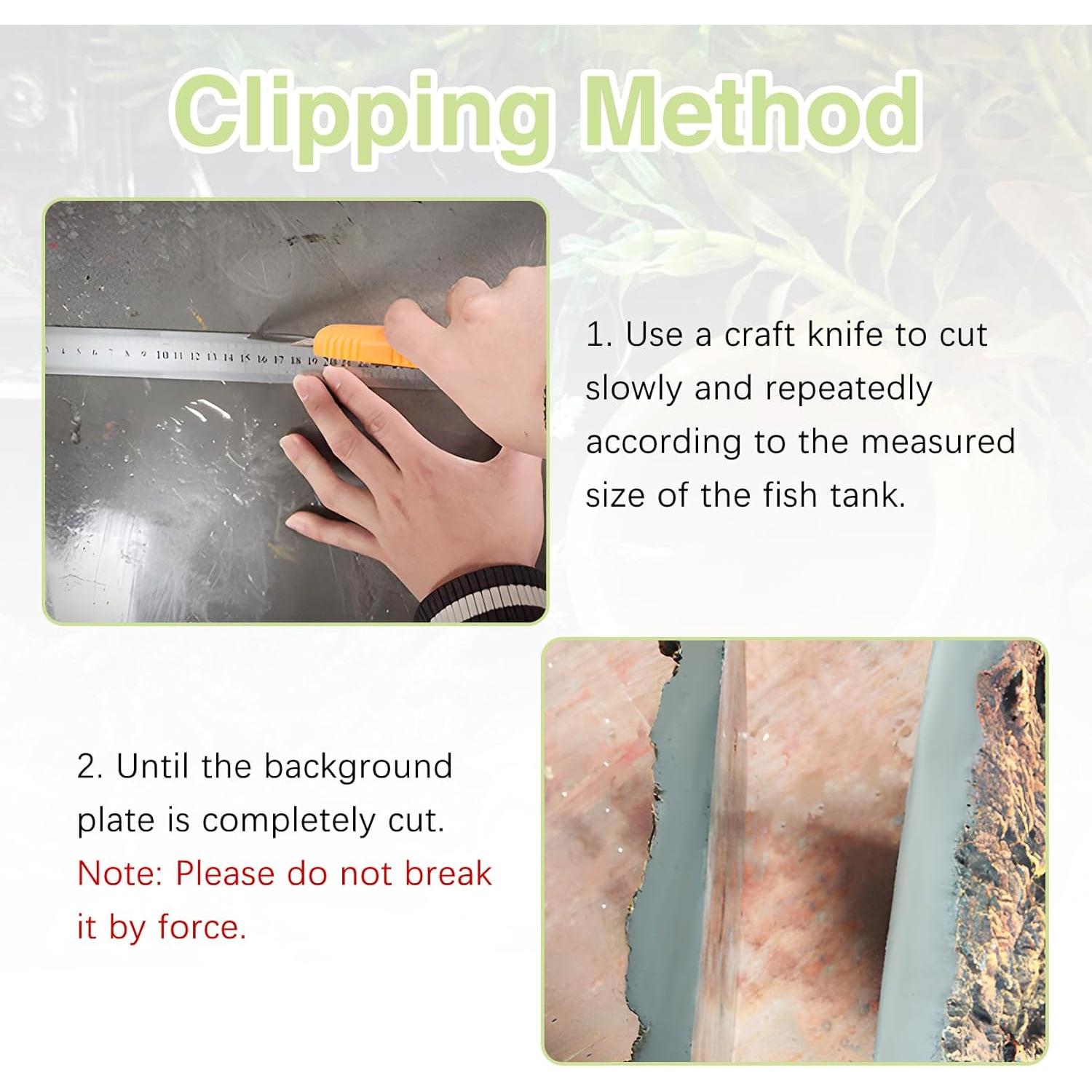 Fondo de Terrario 3D Hamiledyi Roca Falsa 45x28 cm