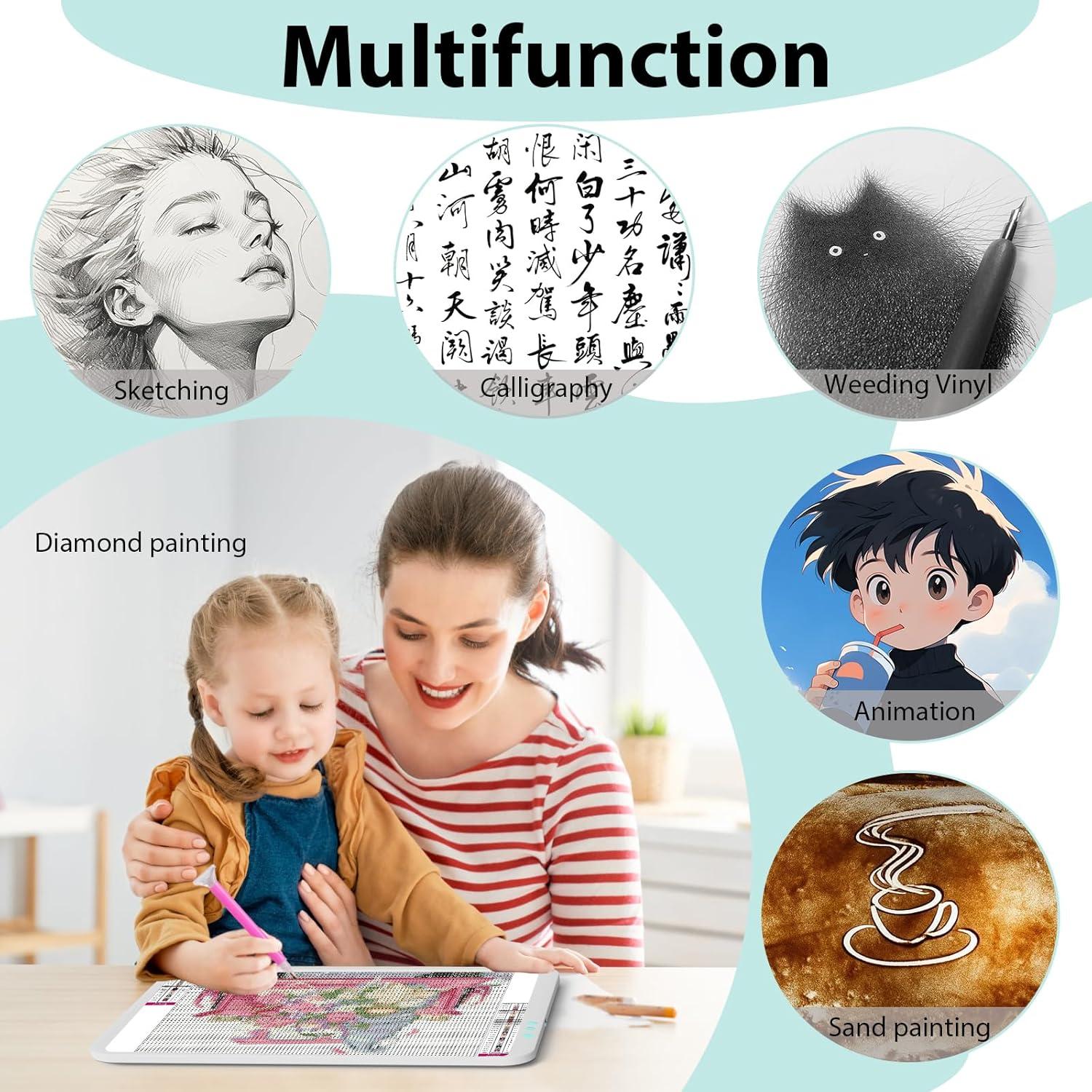 Almohadilla de Luz A3 Inalámbrica HIUKCOLED LED Recargable