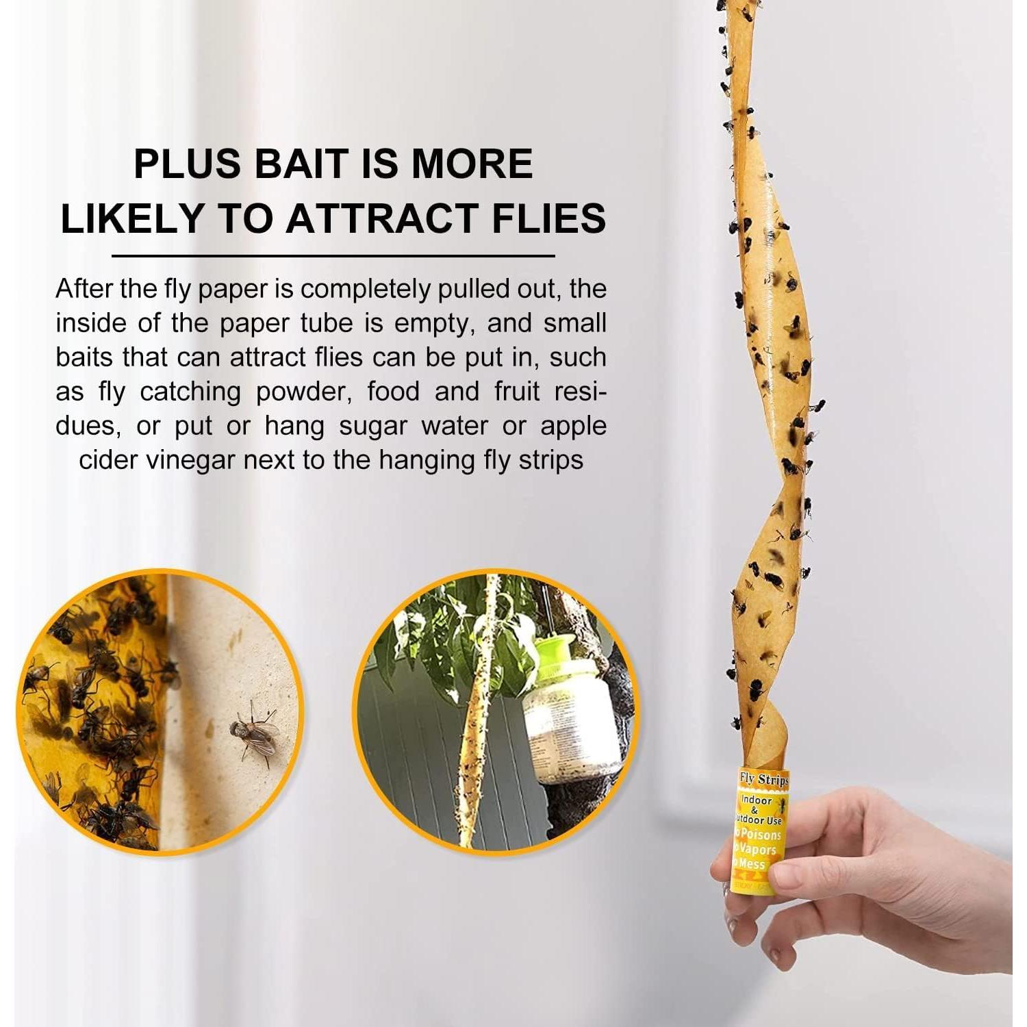 Trampa Adhesiva para Moscas Glovv 24 Paquete - Cinta Colgante Eficaz