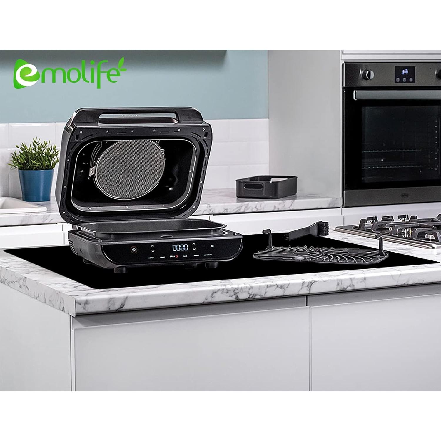 Alfombrilla de Silicona Resistente al Calor emolife 60x40cm Negra