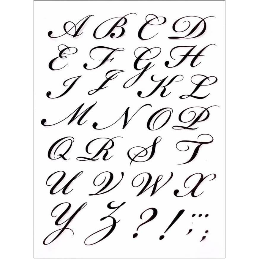 Sellos de Letras Mayúsculas NVZBL para Scrapbooking 26 Piezas