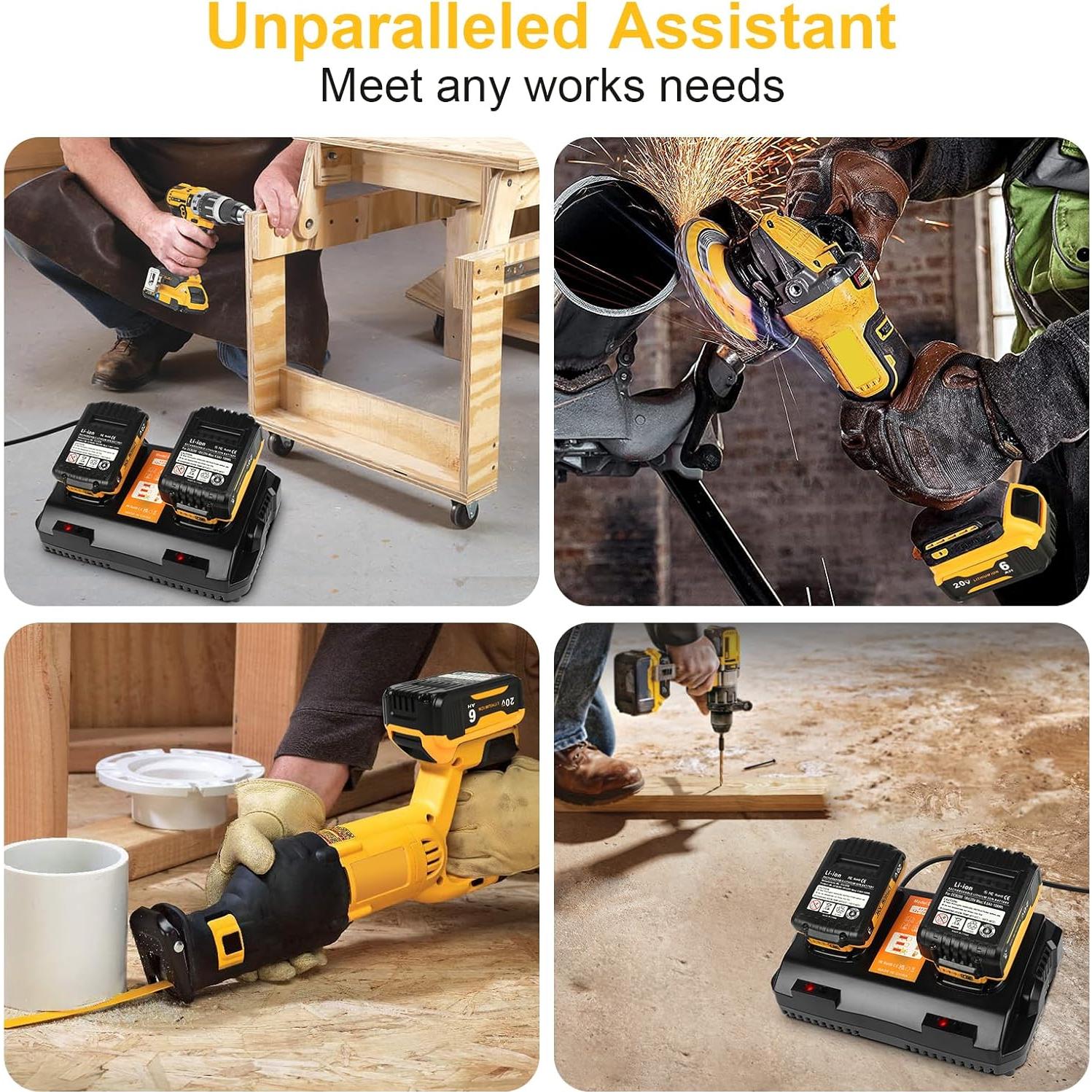 Cargador de Batería TeenPower DCB102 12V 20V Max Carga Rápida