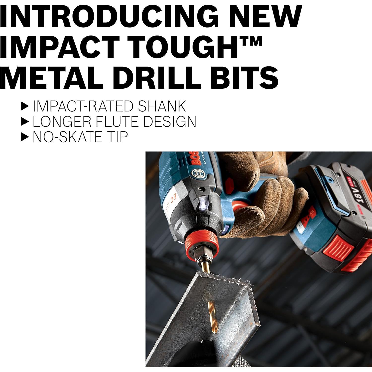 Broca de Metal Nitruro de Titanio BOSCH TI2159 12.7mm x 150mm