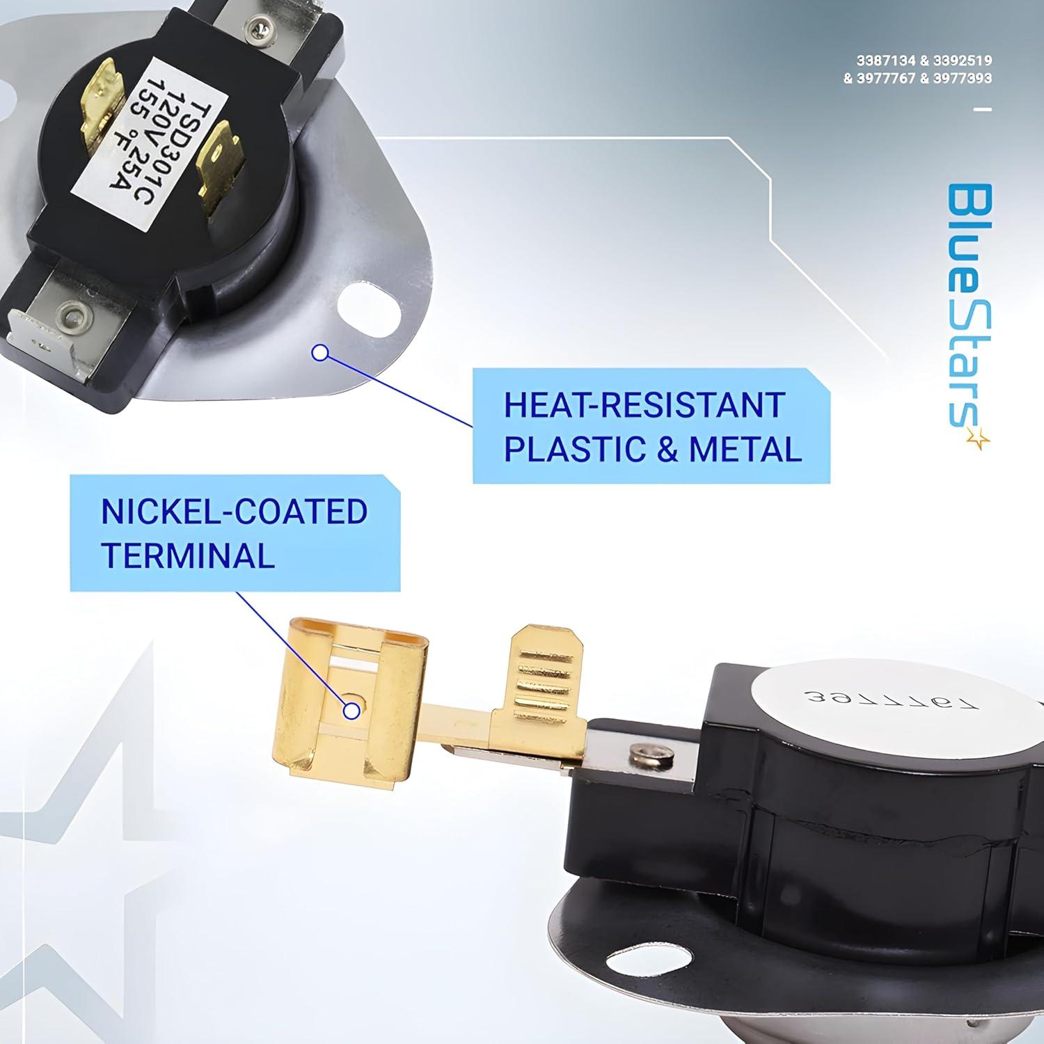 Kit de Termostato y Fusible de Secadora BlueStars 3387134