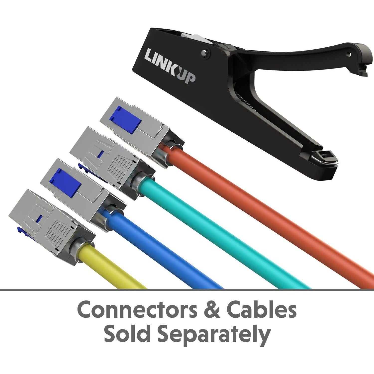 Herramienta de Prensa LINKUP para Conectores RJ45 Cat8 - Crimpado Fácil
