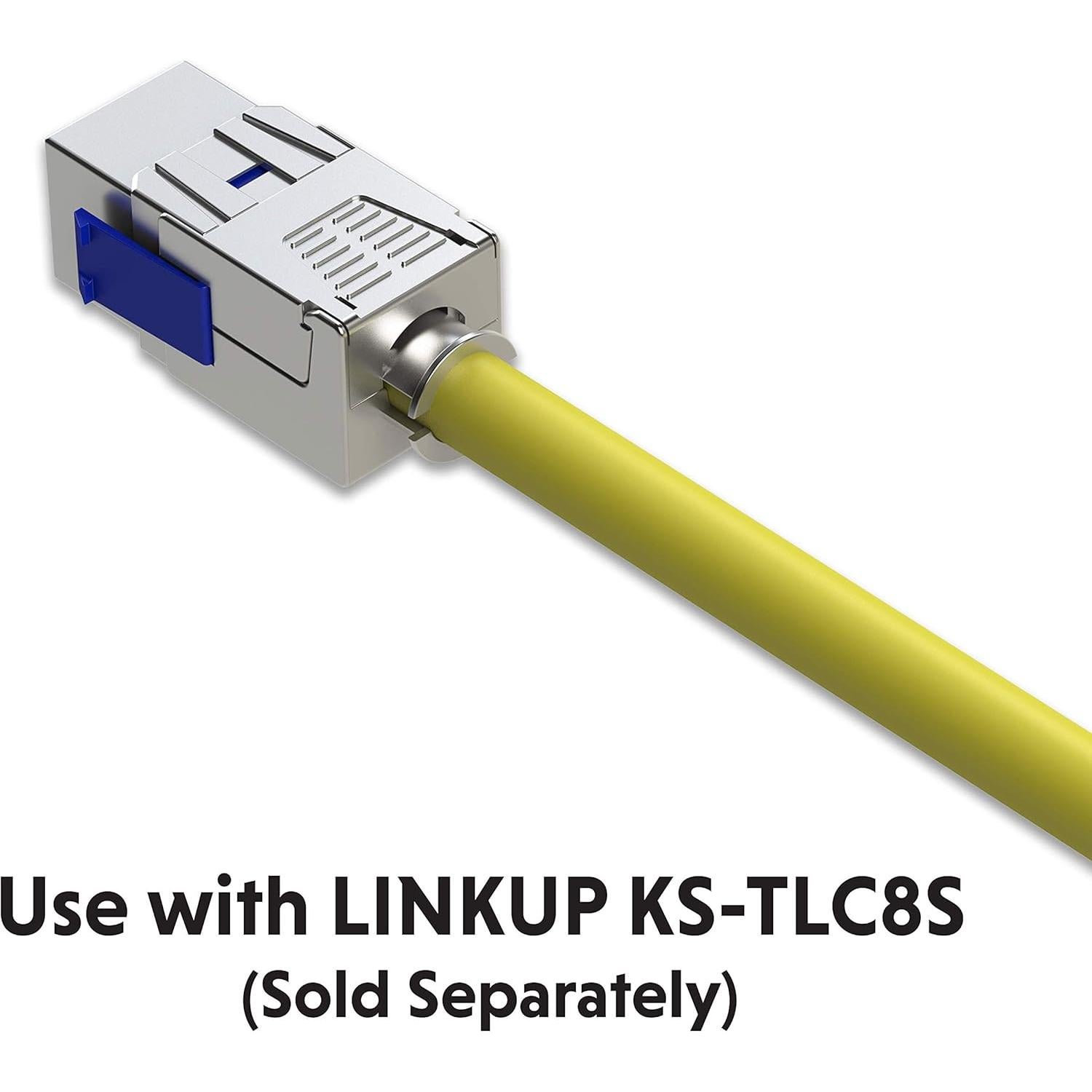Herramienta de Prensa LINKUP para Conectores RJ45 Cat8 - Crimpado Fácil