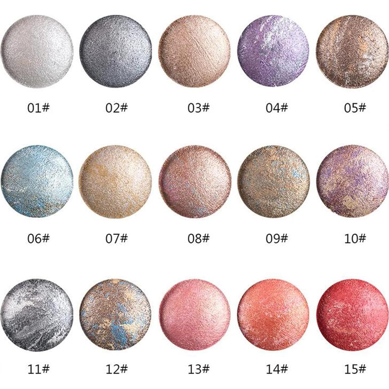 Paleta de Sombra de Ojos Horneada Mallofusa Marrón 8g