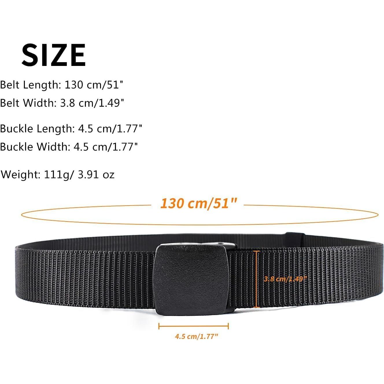 Cinturón Táctico Jumbofit de Nylon Ajustable para Hombres/Mujeres