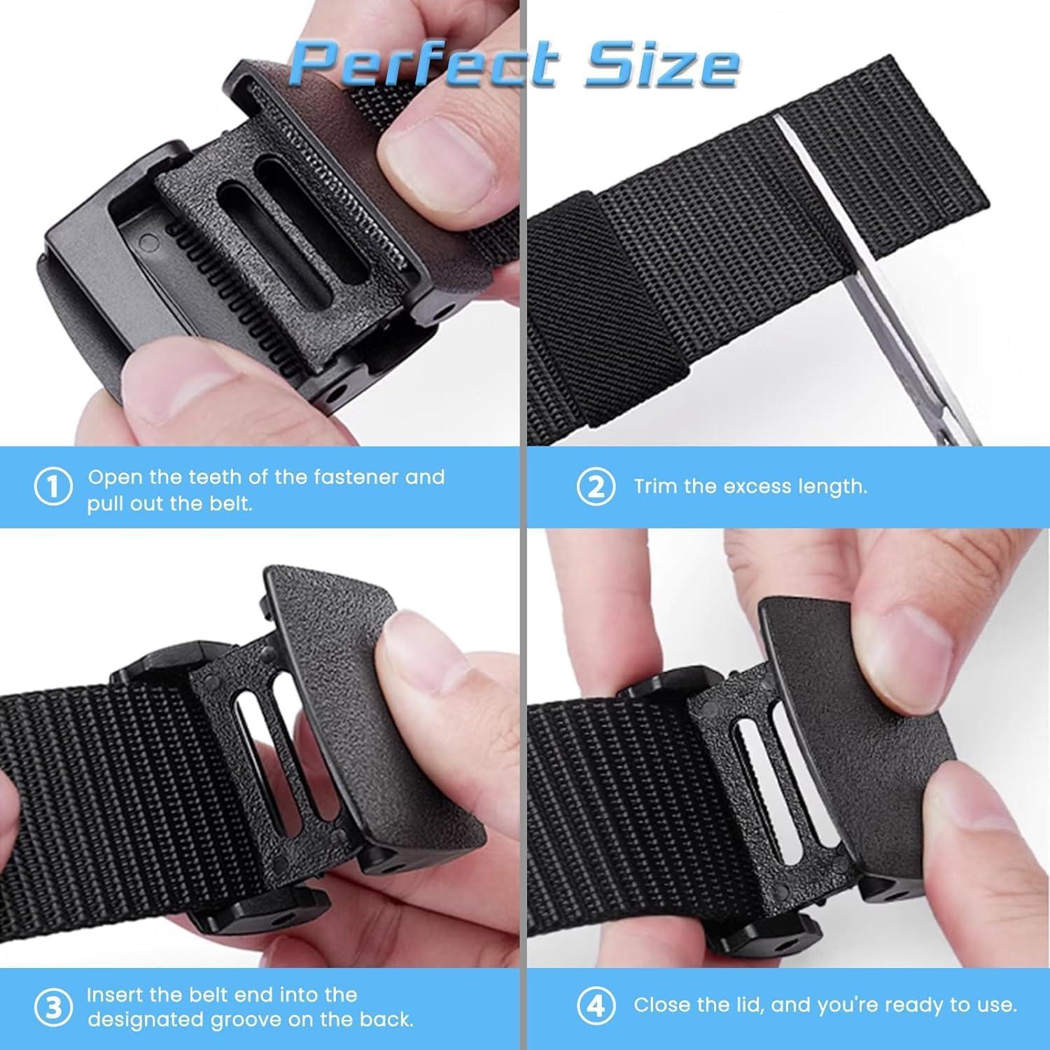 Cinturón Táctico Jumbofit de Nylon Ajustable para Hombres/Mujeres