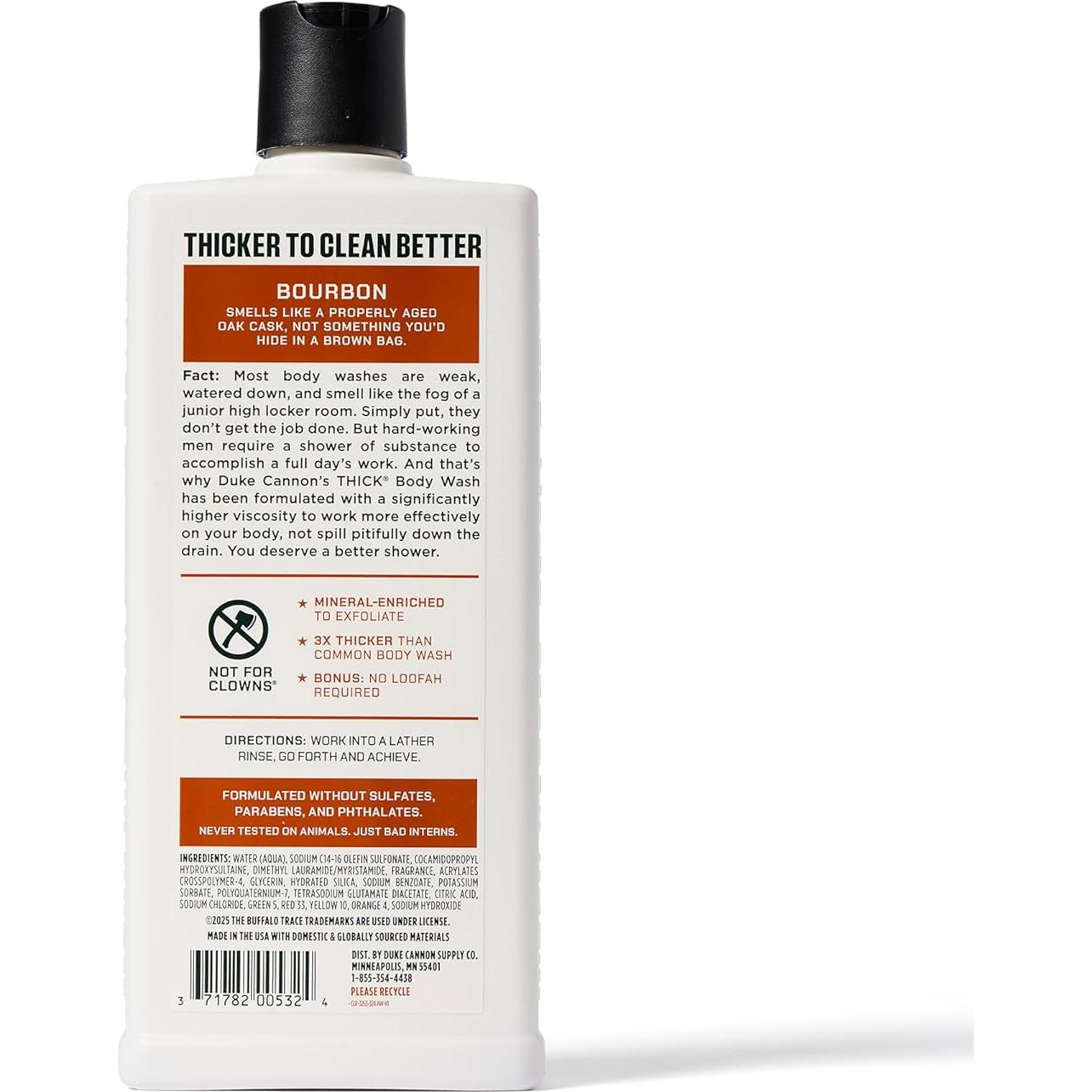 Gel de Ducha Duke Cannon 3X Espeso - Aromas Masculinos