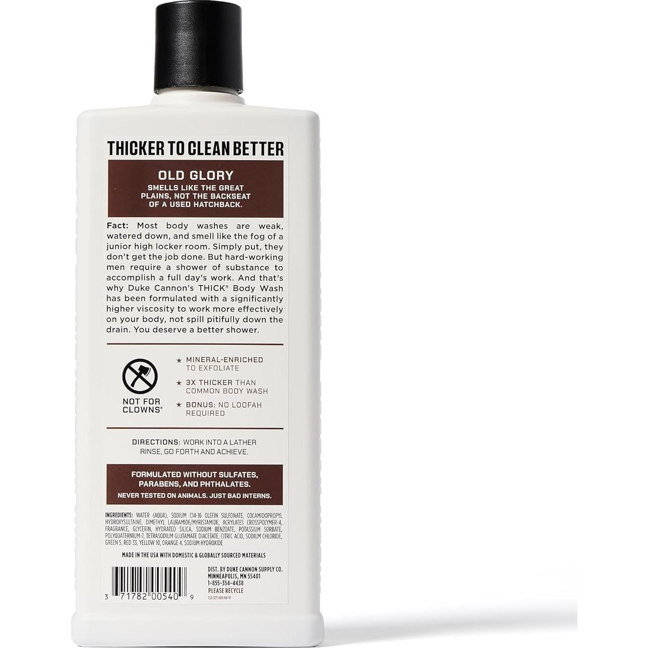 Gel de Ducha Duke Cannon 3X Espeso - Aromas Masculinos