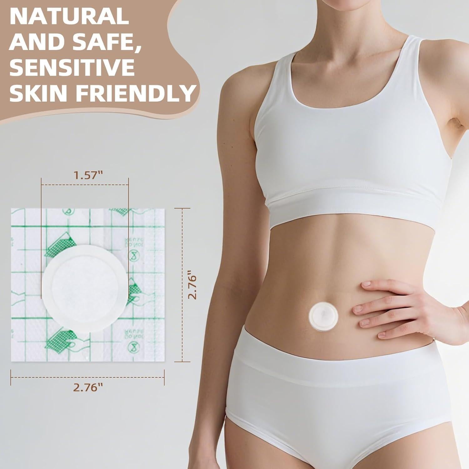 20 Parches de Aceite de Ricino Impermeables SUERAN - Silicona Médica