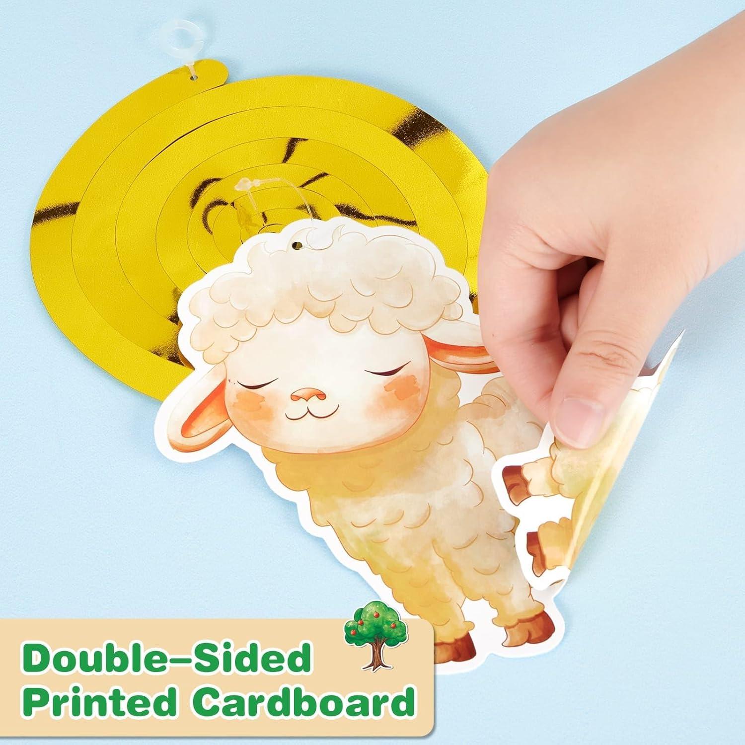 Decoraciones Colgantes en Espiral WERNNSAI - Fiesta de Granja 16PC