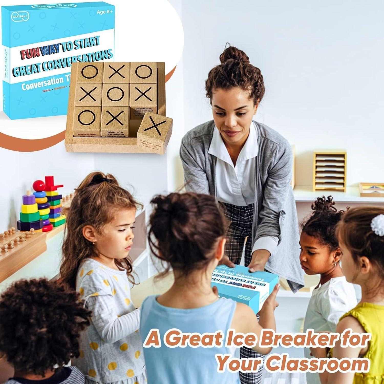 Juego de Tres en Raya Garybank con Cubos de Conversación