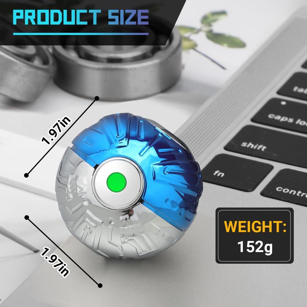 Spinner Antiestrés de Metal LNCOJOLM Azul Brilla en la Oscuridad