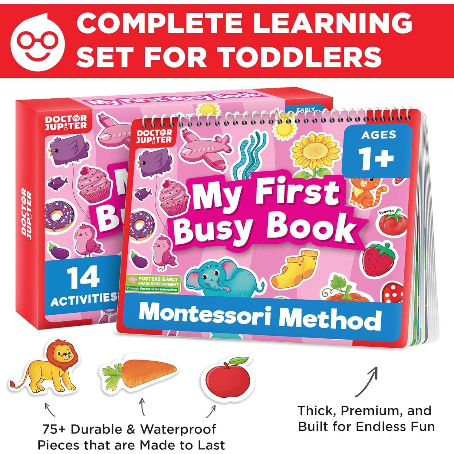 Libro Ocupado Doctor Jupiter para Niñas 1-3 Años - Actividades