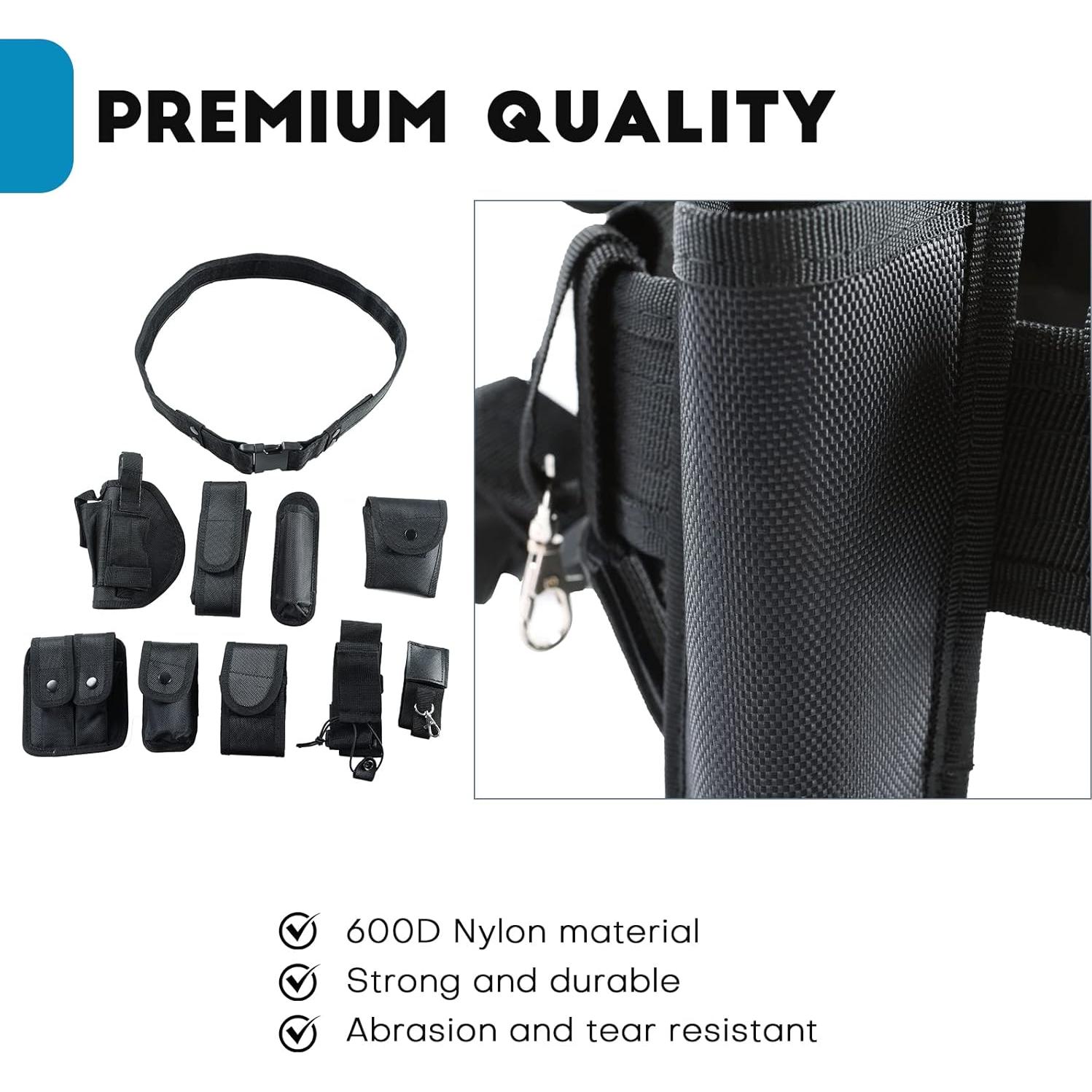 Cinturón Táctico Modular 10 en 1 Nylon 600D Ajustable