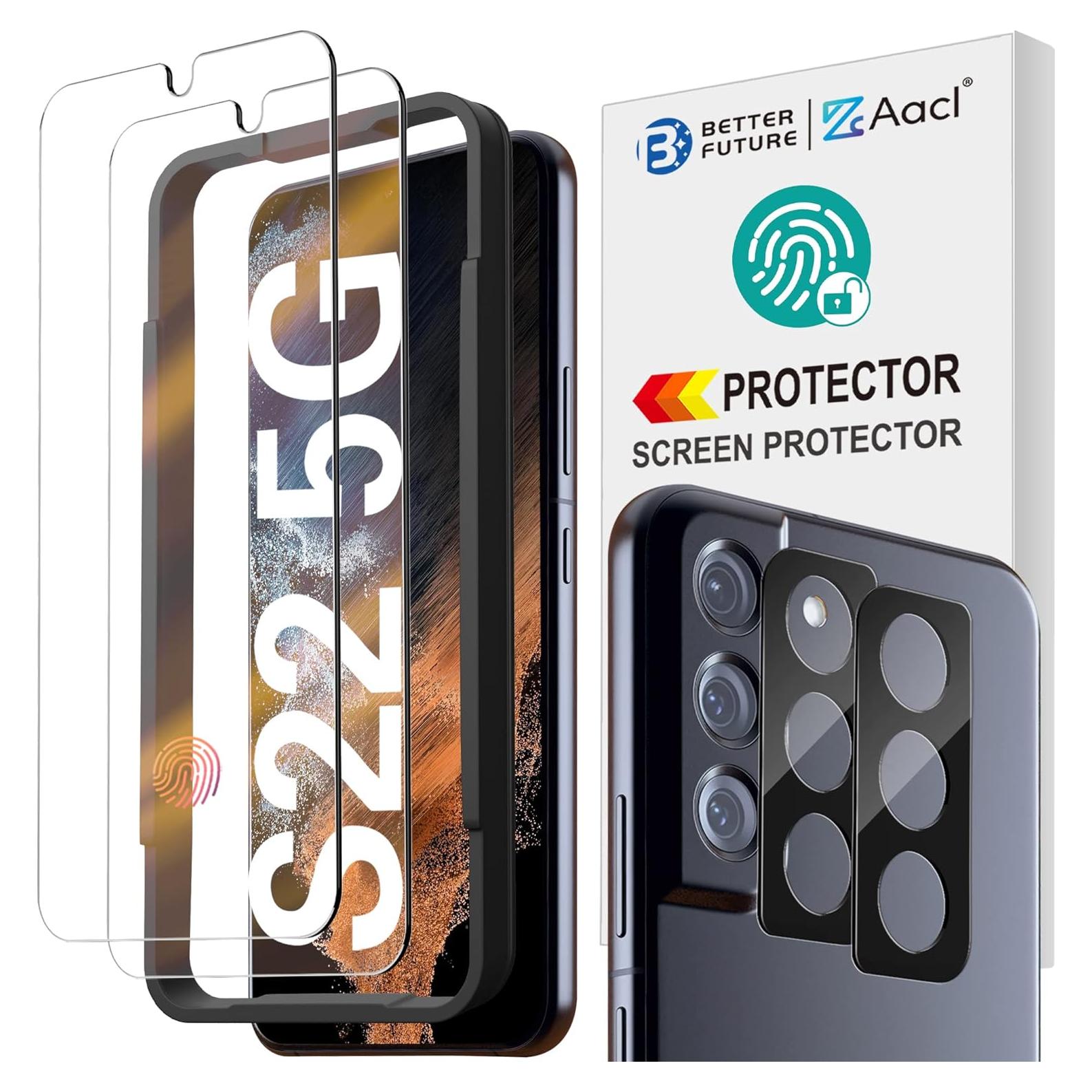 Protector de Pantalla AACL para Samsung Galaxy S22 6.1" 2 Pack