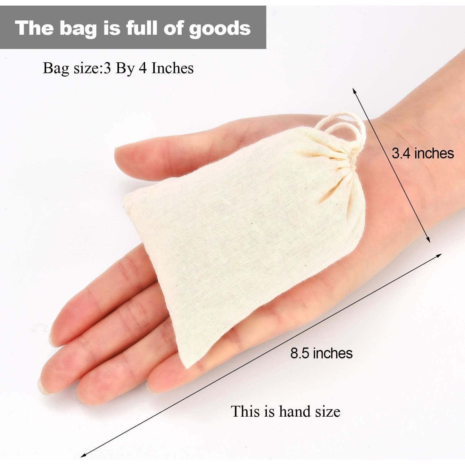 Bolsas de Muselina Tatuo 7.6 x 10.2 cm - Paquete de 50