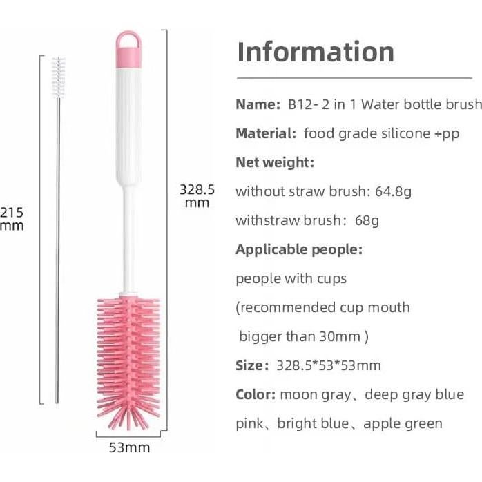 Cepillo de Botellas de Silicona Vadoworld 32.8 cm Azul