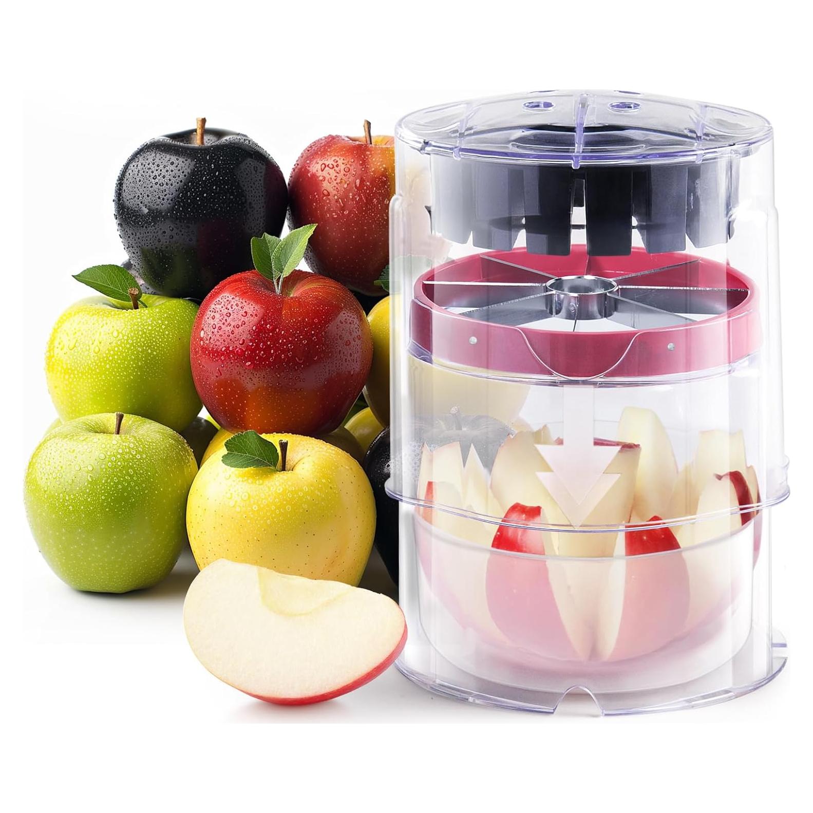 Cortador de Manzanas Newness 8 Rebanadas Acero Inoxidable 13 cm