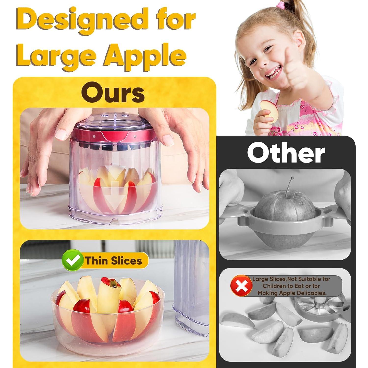 Cortador de Manzanas Newness 8 Rebanadas Acero Inoxidable 13 cm