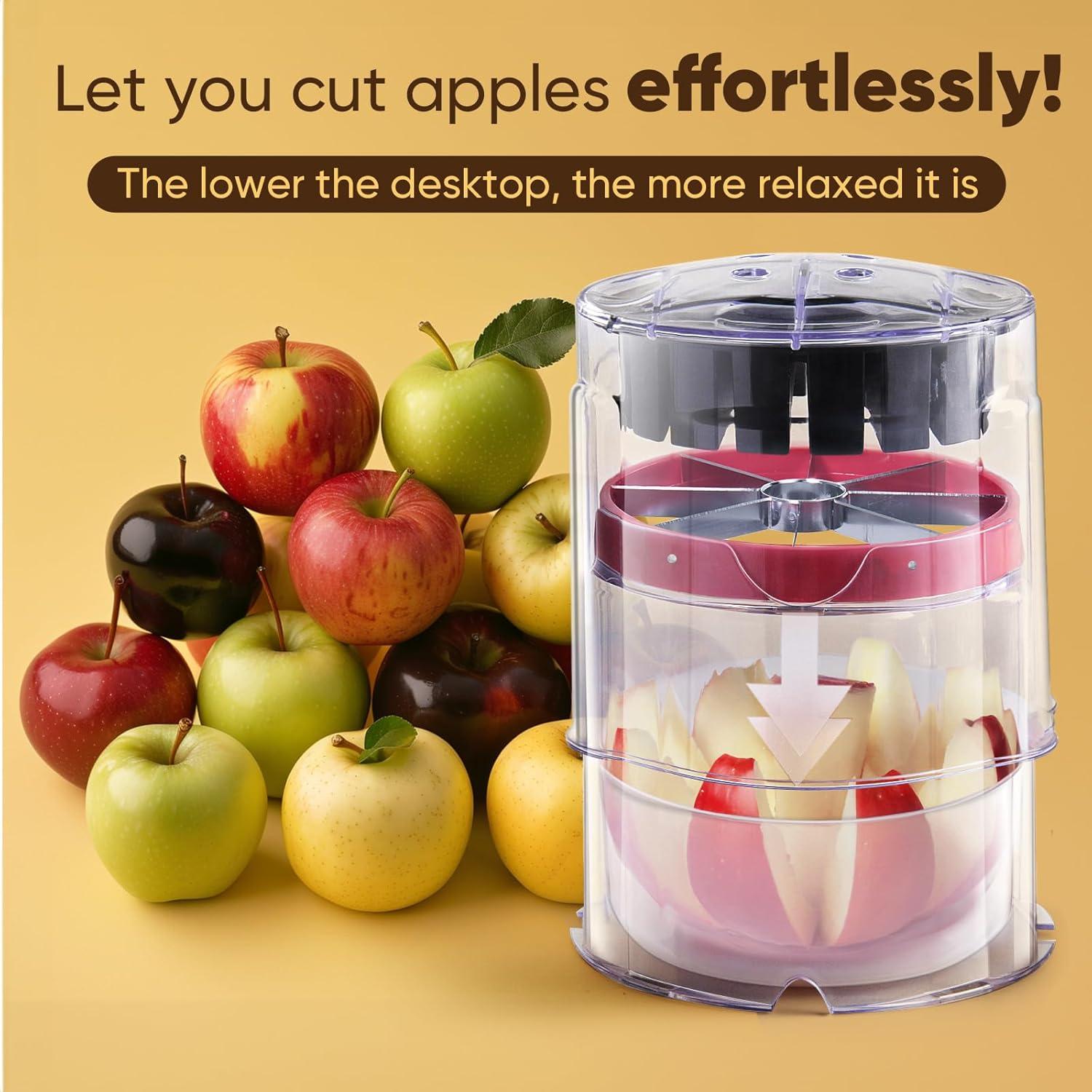 Cortador de Manzanas Newness 8 Rebanadas Acero Inoxidable 13 cm