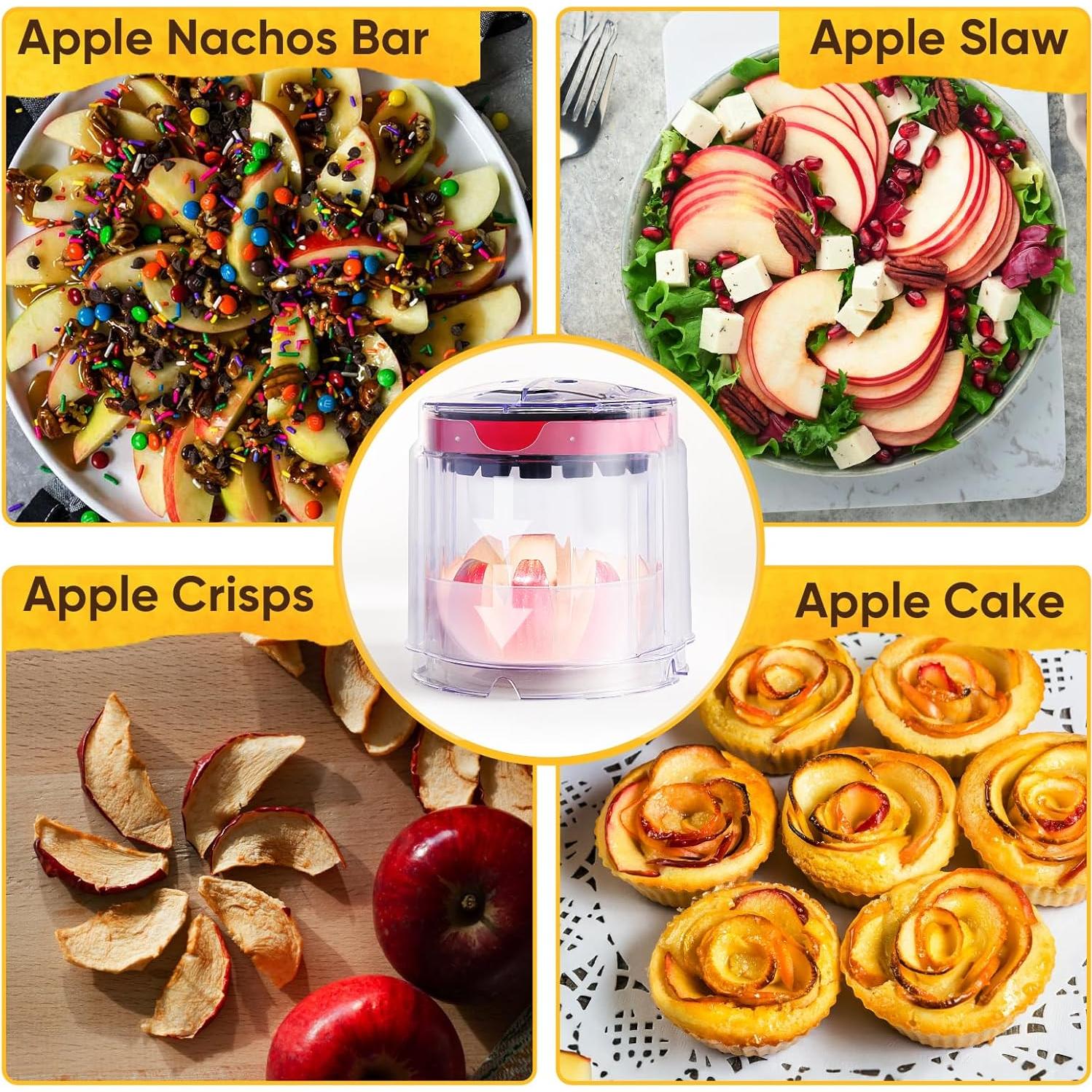 Cortador de Manzanas Newness 8 Rebanadas Acero Inoxidable 13 cm