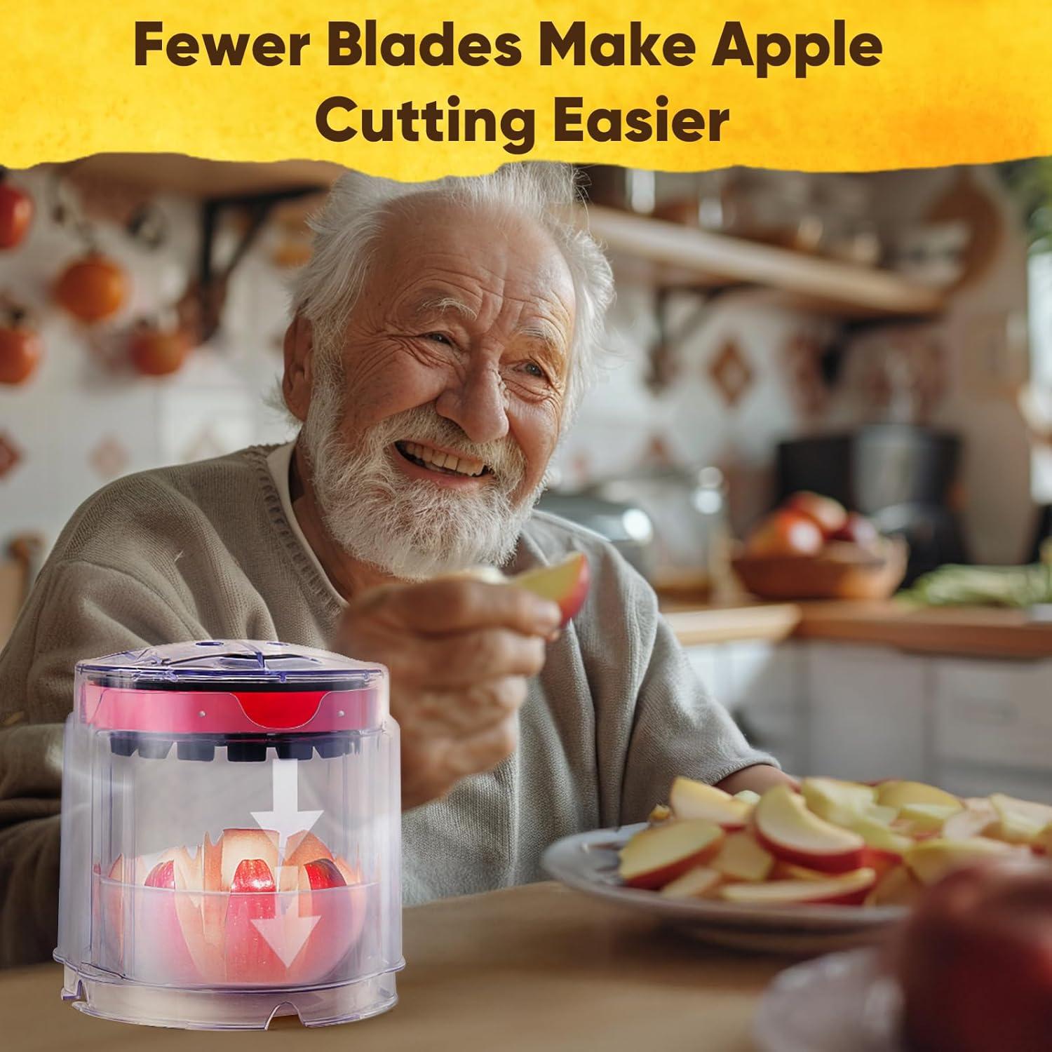 Cortador de Manzanas Newness 8 Rebanadas Acero Inoxidable 13 cm